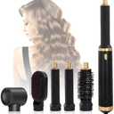 HYTAMY 5 in 1 Air Wrap Hair Styler, Hot Hair Dryer Brush with Auto-Wrap Curlers, Oval Brush & Volumizer, Hair Air Curler, Curling Iron Hair Styling for Fast Drying, Curling, Smoothing & Volume