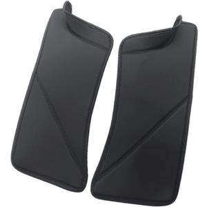 Leather Door Sill Protector for 2021-2025 Tesla Model Y (NOT Fit 7 Seater) Rear Door Entry Guards Scuff Plate Rear Seat Anti Kick Pad Trim Cover