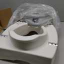 Medline 5" Raised Locking Toilet Seat, With Arms, 400 lb. Weight Capacity, Fits Most Elongated Seats