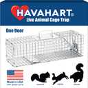 Havahart Medium 1-Door Humane Catch and Release Animal Trap for Rabbit, Skunk, Mink, and Squirrel - Professional Style Live Catch Trap - 1078SR - Humane Capture and Release