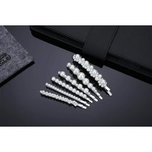 Pearl Hair Clips Barrettes Silver Wedding Decorative Bobby Pins Women Girls Bridal Her Valentines Mothers Day Birthday Prom Party Daily Wear Hair Styling Accessories Xmas Gift 6pcs