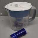 PUR Plus 7-Cup Water Filter Pitcher for Fridge, Cleaner, Great-tasting Water, Dishwasher Safe, Powerful Filtration, Change Light Indicator, LockFit Cap Design, White