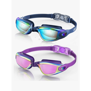 Aegend Swim Goggles, 2 Pack Swimming Goggles No Leaking Adult Men Women Youth