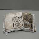 Bencailor 6 Pcs Simple Words Kitchen Towels Decorative Sets Dish Towels Absorbent Fast Drying Hand Tea Vintage Hanging Reusable Cleaning Dishcloths for Cooking Farmhouse Bathroom Accessory