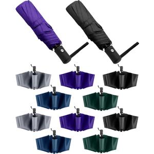 Wesiti 10 Pack Rain Umbrellas Bulk Automatic Open Close Collapsible Umbrella for Men Women