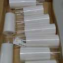 Flickering Flameless Candles Battery Operated with Remote and 2/4/6/8 H Timer Acrylic Led Pillar Candles Pack of 9 (appr D2.3"xH5.5"6.5"7.5")with Realistic 3D Wick Candles for Home Decor(White)