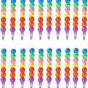 airgoesin 20pcs Stackable Pencils 7 in 1 Smile Face Stacking Pencils Non-sharpening Multi-Point Replaceable for Dental Dentist Gift Party Favors Birthday School Stationery