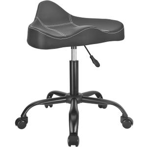 JOSTZHXIN Rolling Salon Stool Height Adjustable, Drafting Work Tattoo Massage SPA PU Leather Office Chair, Bar Stool Home Office Rolling Chair(Style 6)