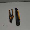 Fiskars Folding Saw and Pruner Set, Garden Clippers, Gardening Scissors with Sharp, Rust Resistant Steel Blade with Folding Pruner Saw with Power Tooth Saw Blade