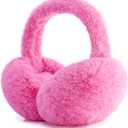 PIGBENGO Foldable Ear Muffs for Women Cold Weather Fluffy Earmuffs Winter Warm Headband Cute Slouchy Ear Warmers