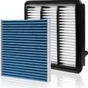 Cabin & Engine Air Filter Fit for Honda CR-V CRV CR V 2023 2024 2025 2026 L4 1.5L (Not for Hybrid 2.0L) Activated Carbon Cabin Filter Replacement CF11182 17220-64A-A00 Car Accessories