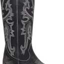 Mezcalero|Cowboy Women boots with vintage finish and and lateral pull straps - Macarena Stone Moka (8)