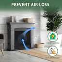 2 x JUIN Fireplace Cover Baby Proof: 39''32'' Baby-Proofing Fire Place Blanket Gas Brick Fireplace Screen Draft Stopper Draft Blocker Insulation Fireplace Covers for The Living Room & Child & Pet