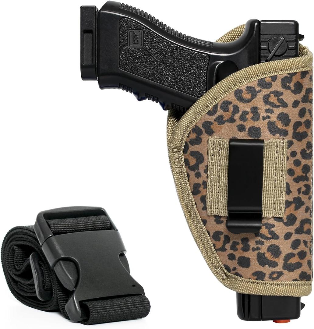 Gun Holster for Men Women Universal IWB/OWB Holster for Pistol Concealed Carry 9mm Holsters Fits Glock M&P Shield and Most Size Handgun