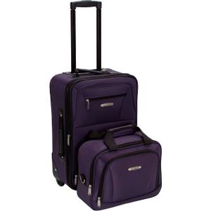 Rockland New Generation 2-Piece Lightweight Carry-On Softsided Luggage Set Purple