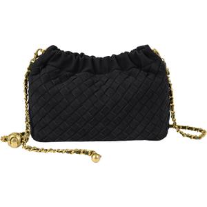 Joryin Woven Women's Crossbody Bag & Evening Purse, Trendy Dumpling Clutch & Hobo Cloud Shoulder Bag Trendy Dumpling Clutch