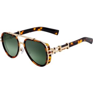 Polarized Aviator Sunglasses UV400 Protection for Men, Women - Vintage Gold Frame, Trendy Shades for Driving, Everyday Wear