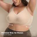 Jelly Wireless Bras for Women No Underwire Plus Size Full Coverage Bra
