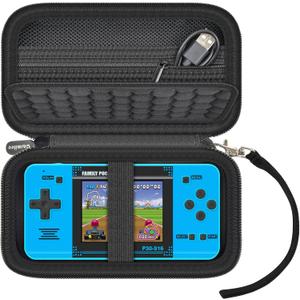 Case for WELLSTG Handheld Game for Kids Adults, Universal fit for TaddToy/ for Beijue 16-Bit Handheld Console - Retro Video Games Travel Storage Cover Bag, Portable Electronic Organizer Holder, Black