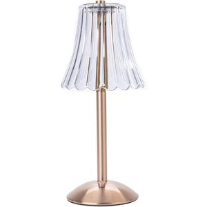 HEQET Cordless Table Lamps for Home,Table,Dining Room, Gold Rechargeable Lamps, USB Charge 12'' Tall LED Brass Portable Outdoor Indoor Table Lamp with Built-in Dimmer (Champagne Gold)