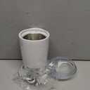 OVENTE Electric Coffee Grinder, Coffee Mill and Spice Grinder with 2.5oz Capacity, 150W Motor, One Touch Push-Button & Stainless Steel Blades for Uniform Grinding of Beans, Herb or Nuts, White CG225W