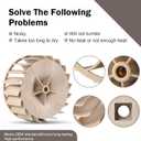 2025 Upgrade 697772 WP697772 Blower Wheel Compatible with Whirlpool Kenmore Maytag Dryer Blower Wheel Replacement Model 687613 W10211915 W10874014 PS11743811 AP6010627