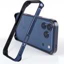 New Aluminum Frame Metal Bumper Frame Slim Hard Case Cover for iPhone17Pro, Metal Frame with Soft Inner Bumper, Raised Edge Protection (Dark Blue, for iPhone17Pro)