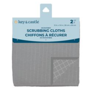 Key & Castle Scrubbing Cloth 2CT