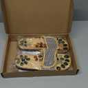 Acupressure Massage Slippers with Earth Stone, Therapeutic Reflexology Sandals for Health Pressure Point Acupoint Massager Shiatsu Arch Sore Feet Pain Relief and Wellness Gifts, Fit Women 6-7 Size