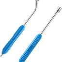 JOEJET Pressure Washer Extension Wand 17 Inch, Stainless Steel Power Washer Wand with Molded Grip, 30 Degree Curved Pressure Washer Wand for Gutter and Undercarriage, 1/4" Quick Connect, 2 Pack