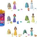 Mattel Disney Princess Small Doll Royal Color Reveal with 6 Surprises Including 1 Character Figure and 4 Accessories (Dolls May Vary), Pack of 2