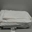 Amazon Basics Reversible Lightweight Microfiber All Season Comforter Blanket, Twin/Twin XL, White