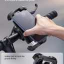 Lamicall Bike Phone Mount Holder - Motorcycle Phone Mount, Adjustable Cell Phone Holder Gifts, E-Bike Bicycle Scooter Handlebar Cradle Clip for iPhone Air 17 Pro Max, 16 15 Plus, 14, 4.7-6.8" Phone