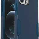 OtterBox iPhone 12 & iPhone 12 Pro Commuter Series Case - Bespoke Way (Blazer Blue/Stormy SEAS Blue), Slim & Tough, Pocket-Friendly, with Port Protection