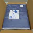 Medline Washable Bed Pads for Incontinence, Large 34 x 36 inch Reusable Underpads, 4 Pack, Pee Pads for Dogs, Adults, Kids and Baby, Navy with Gray Top Sheet