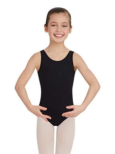 Capezio girls Team Basic Tank athletic leotards, Black, 6 Y
