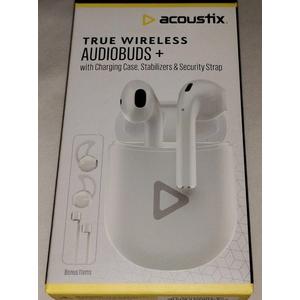 Acoustix True Wireless Audiobuds+ With Charging Case, Cord, Stabilizers & Strap