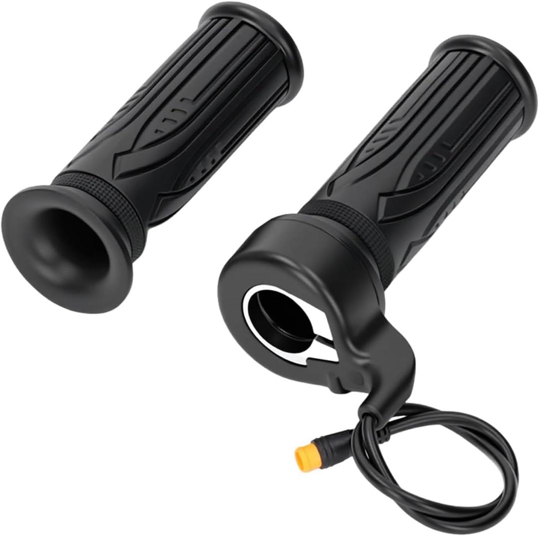 20X Full Twist Throttle for Ebike, WuXing 12V-72V Throttle Grip for Ridstar Q20, with 3 PIN Male Waterproof Connector, E-Scooter Motorcycle Speed Accelerator for 22.2mm Handlebar