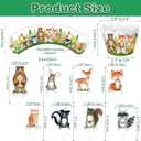 96PCS Woodland Baby Shower Cupcake Toppers and Wrappers Set (48 of each), Woodland Animals Cupcake Decorations, Kids Forest Creatures Themed Birthday Party Supplies for Table Decorations
