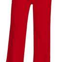 roswear Women's Wide Leg Jeans Casual High Waisted Stretch Baggy Loose Denim Pants (Red, M)