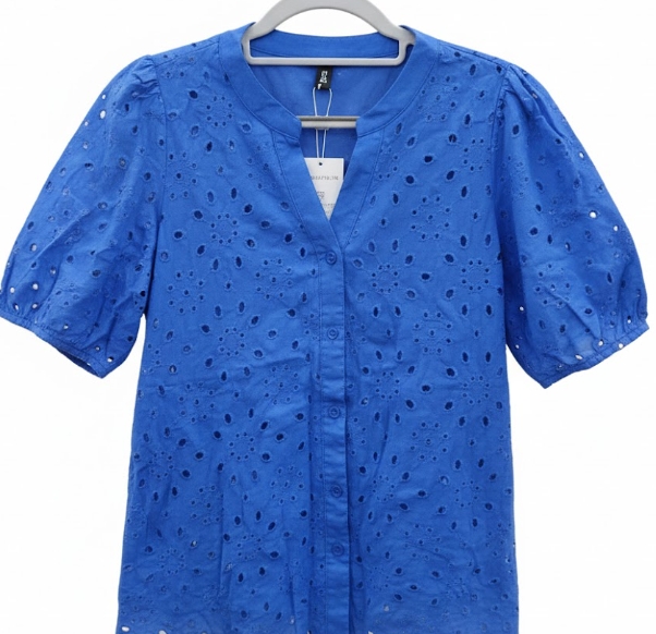 Womens Button Down Blouses Casual Peplum Summer Tops Dressy Chiffon Work Blouse, S