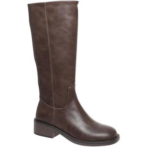 Pierre Dumas Women's Knee High Boots Chunky Block Low Heel Long Boots Zipper, Size 11