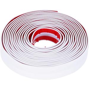 MECCANIXITY Wall Corner Protectors, Self-Adhesive Furniture Edge Guard, Wall Molding Trim for Furniture Wall Corner Home Decor, White 0.08"x0.8"x11 ft