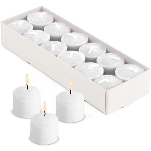 Candle Charisma Fresh Touch Scented Votive Candles - 10 Hour Burn time - Set of 12 for Dinner, Wedding, Halloween and Holiday Decorations