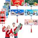 5pcs Christmas Cash Gift Envelopes 10 Slots, 2025 New Creative Cashs Surprise Envelope for Checks or Cards, Ideal for Christmas Gifts & Decor