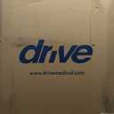 Drive Medical Aluminum Rollator Walker - Fold Up - Padded Seat - 6 Inch Wheels - Lightweight Portable Design - Indoor Outdoor Mobility Aid - Blue (1 Count (Pack of 1))