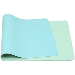 Large Leather Mouse Mats for Desk, Dual-Sided Office Laptop Desk Pad, Waterproof Table Writing Mat for Home Decor(green,120x60cm)