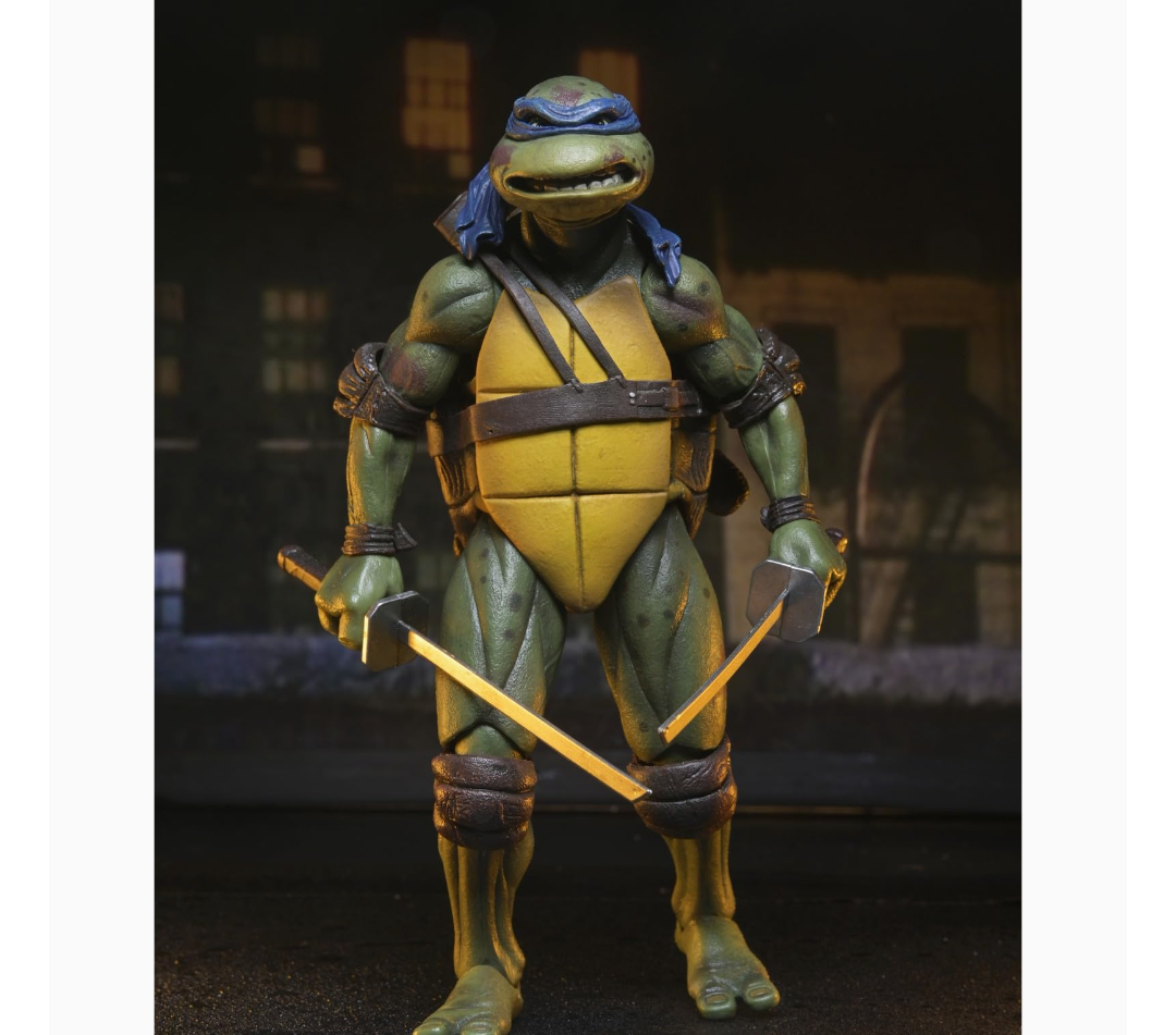 NECA Teenage Mutant Ninja Turtles Leonardo and Shredder Action Figures