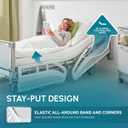 White Classic Fitted Hospital Bed Sheets Set of 3, Cotton Fitted Sheet with 200 Thread Count, Soft Standard Sheets for Hospital Bed Size: 36" x 80" x 9"
