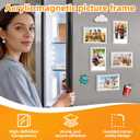 20 Pack Acrylic Fridge Magnetic Frame for Fujifilm Instax Mini,Polaroid Frame for Refrigerator,2.36x3.54 In Mini Picture Frames for School, Office,Locker Decor